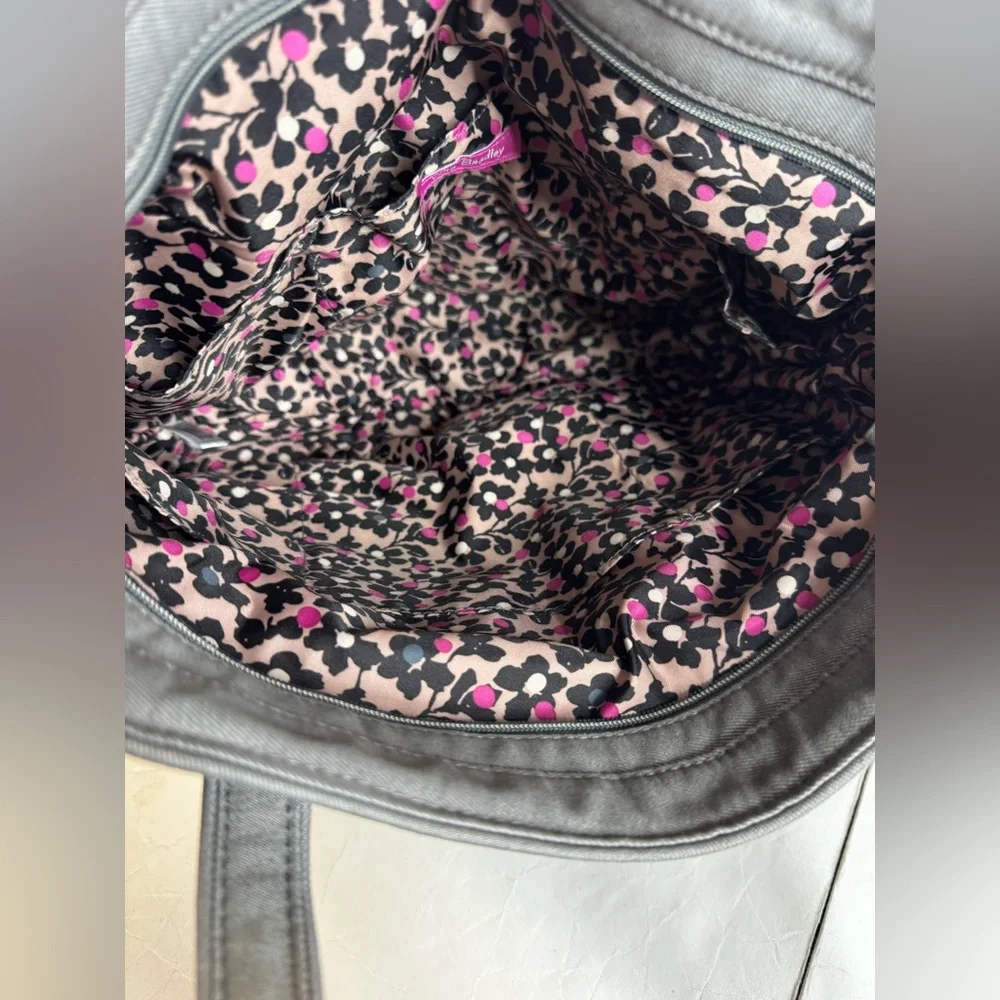 Vera Bradley Gray Quilted Tote